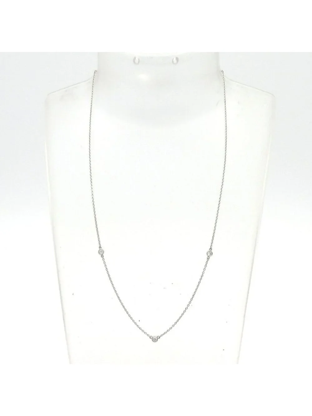 Tiffany & Co Necklace by the Yard Diamond 0.07 Carat
